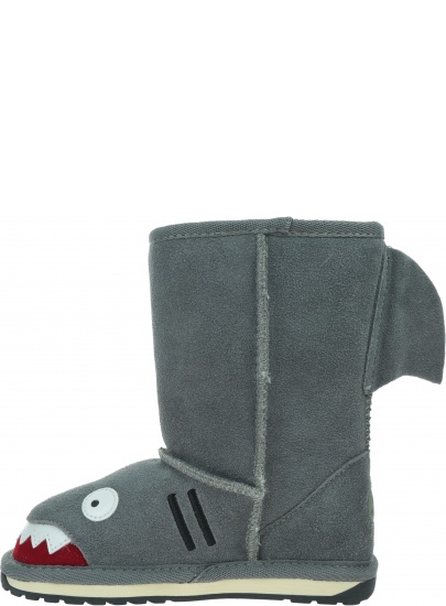 Szare Kozaczki z Rekinem Buty EMU AUSTRALIA Shark Putty K10589
