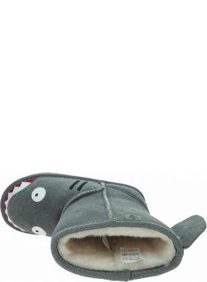 Szare Kozaczki z Rekinem Buty EMU AUSTRALIA Shark Putty K10589