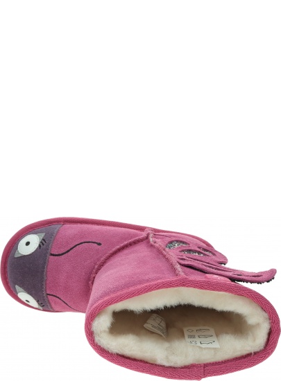 Różowe Kozaczki z Motylkiem Buty EMU AUSTRALIA Butterfly Deep Pink K12339