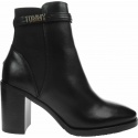 Botki TOMMY HILFIGER Block Branding High Hell Boot FW0FW05153 Black
