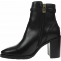 Botki TOMMY HILFIGER Block Branding High Hell Boot FW0FW05153 Black