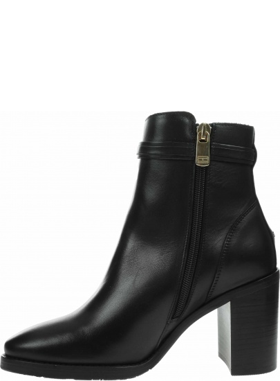 Botki TOMMY HILFIGER Block Branding High Hell Boot FW0FW05153 Black