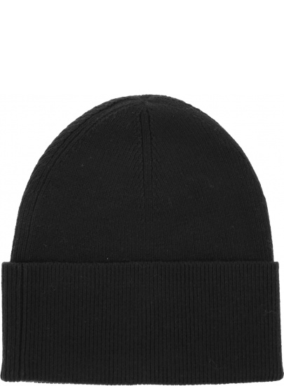 Czarna Czapka TOMMY HILFIGER Essential Knit Beanie AW0AW08885 BDS