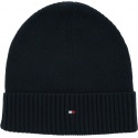 Granatowa Czapka Zimowa TOMMY HILFIGER Pima Cotton Beanie AM0AM06573 DW5