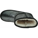 Błyszczące Botki EMU AUSTRALIA Wallaby Mini Metallic Teens Black 5