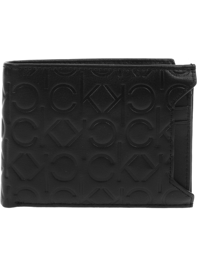 Portfel Męski CALVIN KLEIN Bifold 5Cc 2In 1 Mono K50K506123 BAX