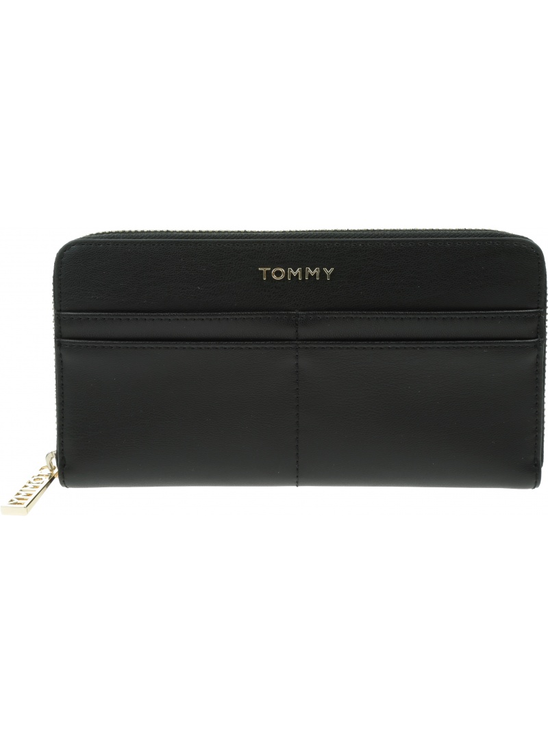 Duży Portfel Damski TOMMY HILFIGER Iconic Tommy Large Za AW0AW08912 BDS