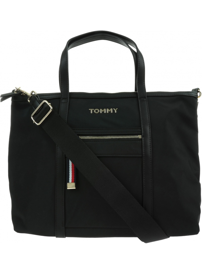 Torebka TOMMY HILFIGER Nylon Satchel AW0AW08523 BDS